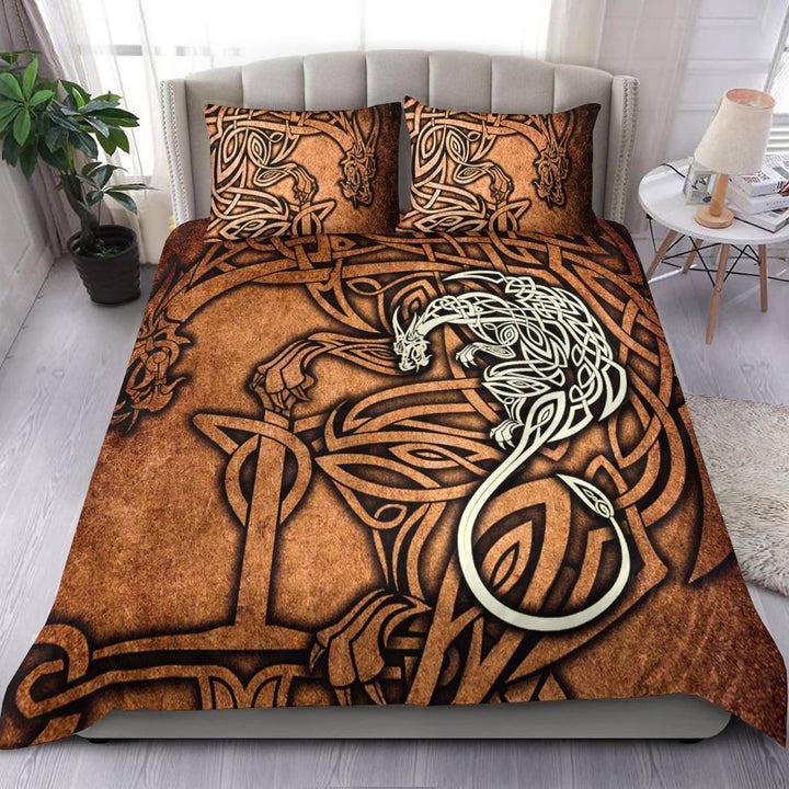 Celtic Dragon Bedding Set Celtic Dragon With Cross Vintage Style