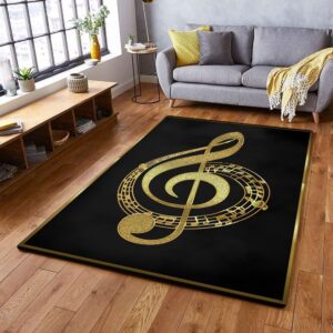 Clef Musical Note Rug Music Can Change The World