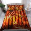 Hummingbird Bedding Set American Flag