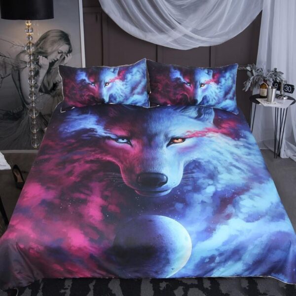 Light & Dark Wolf Bedding Set