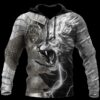 Lion Warrior Armor 3D All Over Printed Viking Hoodie