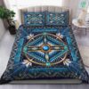 Mandala Native American Bedding Set Blue