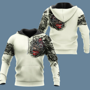 Mechanic 3D Hoodie For Men And Women Mechanic Metal Tattoo
