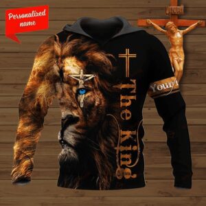 Personalized Christian Jesus 3D All Over Hoodie The Lion King