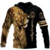 Personalized Lion 3D All Over Printed Hoodie The King